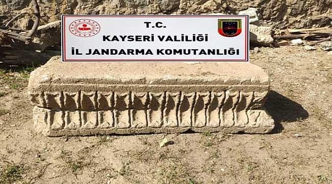 Kayseri'de tarihi eser kaçakçılığı jandarmanın gözünden kaçmadı 