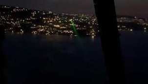 Lazer tutulan yangın söndürme helikopterinin pilotu Süleyman Mukim konuştu.
