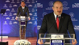  Mahmut Özer ile Mustafa Varank, patent ve faydalı model yarışmasında ödüllerini verdi