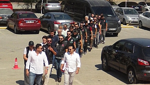 Muğla'daki uyuşturucu operasyonunda 14 şüpheli adliyede