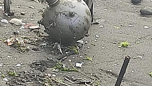 Sahile vuran deniz mayını olduğu tahmin edilen cisim imha edildi