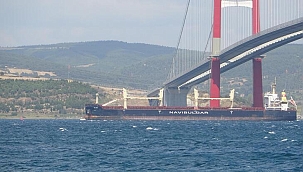 Ukrayna'dan İngiltere'ye giden tahıl gemisi Rojen, Çanakkale Boğazı'nda