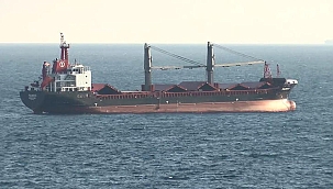 Ukrayna'ya giderken Kilyos'a demir atan gemide denetim