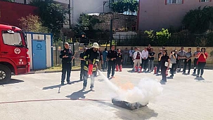 Yahyalı’da “Yangın Söndürme Eğitimi ve Tahliye Tatbikatı” Yapıldı