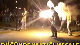  Yaktığı meşale elinde patladı işte o korkunç anlar 