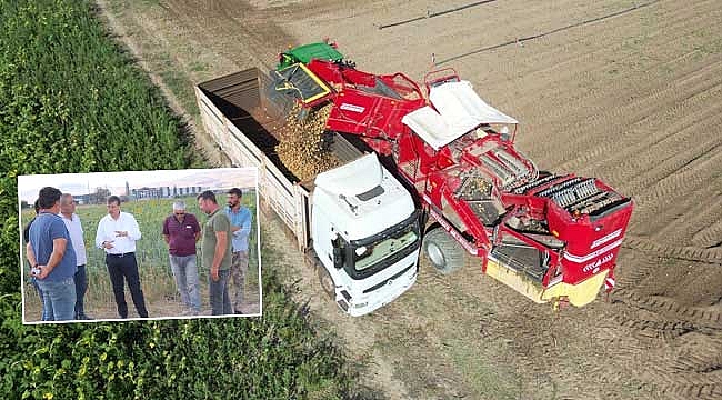 Yeşilhisar'da Patates Hasatı Başladı