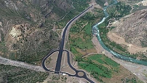 Yusufeli Baraj yolunun 17 köprü ve 9 köprülü kavşağı tamamlandı
