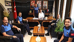 Başkan Uzunluoğlu'na Zabıtalardan Ziyaret