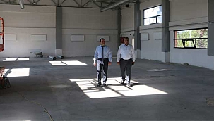 İl Müdürü Kabakcı, Ek Antrenman Salonu İnşaatını Ziyaret Etti