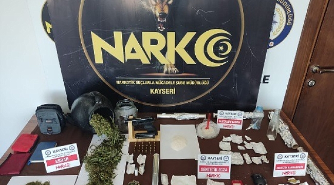 Kayseri'de uyuşturucu operasyonunda 10 tutuklama