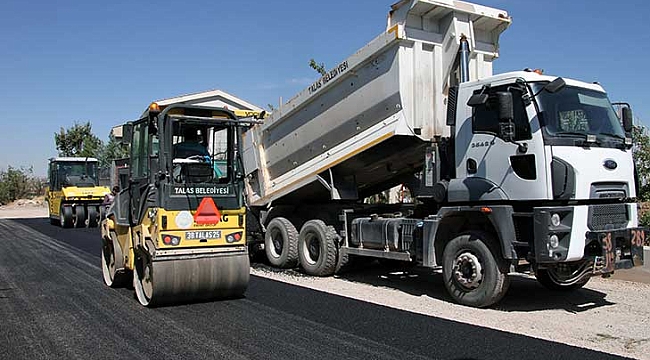 Talas’ta Asfalt Çalışmaları Hız Kesmiyor