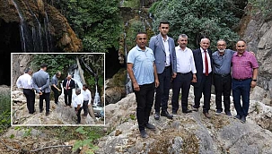 Yeşilköy Şelalesi'ndeki Çalışmalar İncelendi