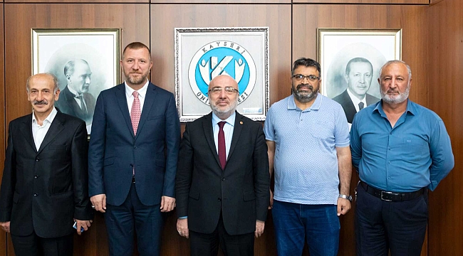 Kayseri Yozgatlılar Federasyonu Yönetim Kurulundan Kayü Rektörü Prof. Dr. Karamustafa’ya Tebrik Ziyareti