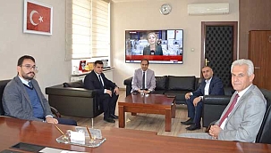 Sarız Kaymakamı Şanal ve Belediye Başkanı Bayrak’tan İl Sağlık Müdürü Erşan’a Ziyaret