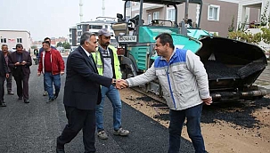 Başkan Cabbar Asfalt Çalışmalarını Yerinde İnceledi