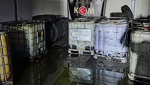 Kayseri'de 17 bin 360 litre karışımlı akaryakıt ele geçirildi