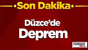 Son Dakika! Düzce'de 5.9 Şiddetinde Deprem!