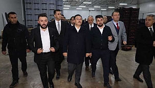 Vali Gökmen Çiçek Soğuk Hava Deposunda İncelemelerde Bulundu