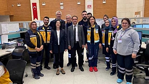 Acil Sağlık Hizmetleri Haftasında 112 Çalışanlarına Ziyaret