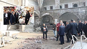 Başkan Büyükkılıç, Tarihi Kapalı Çarşı ve Kazancılar Çarşısı Esnafını Ziyaret Etti