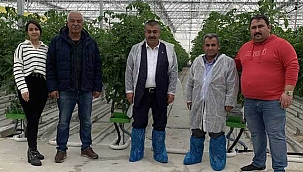 Başkan Güneş’ten Altıntaşlar Seracılık sahibi Hacı Ali Altıntaş’a Ziyaret