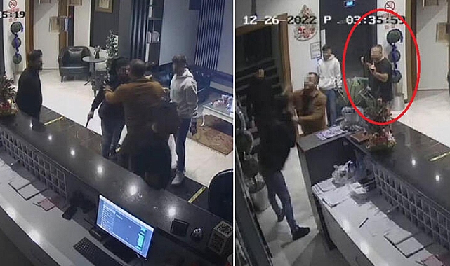 Oteldeki silahlı kavgada çift tabancayı art arda ateşledi: 4 yaralı