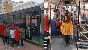 Ulaşım A.Ş. Öğrencilere Toplu Taşıma Kuralları Eğitimi Veriyor