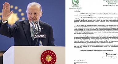 Erdoğan'ın Nobel adaylığı için ilk destek Pakistan Senato Başkanı'ndan
