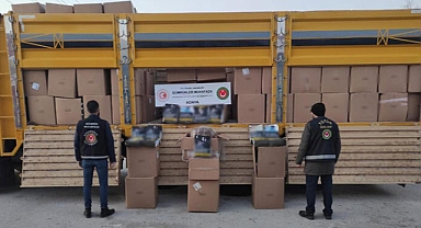 Konya'da 2 ton 734 kilo kaçak tütün ele geçirildi