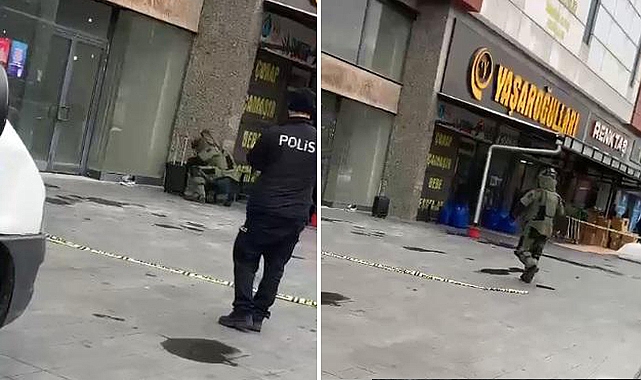 Pasaj girişinde şüpheli valiz paniği