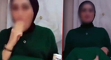 Sosyal medyada çocuğun yanında erotik video kaydı yapan kadın...