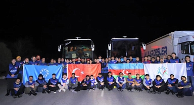 747 kurtarıcıyla sahada bulunan Azerbaycan'dan yeni ekip