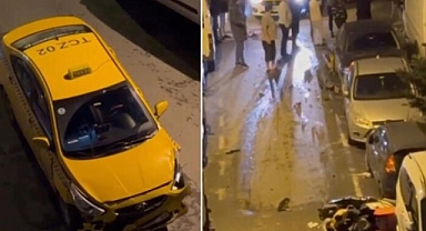 Gaziosmanpaşa'da motokuryenin yaralandığı kaza kamerada