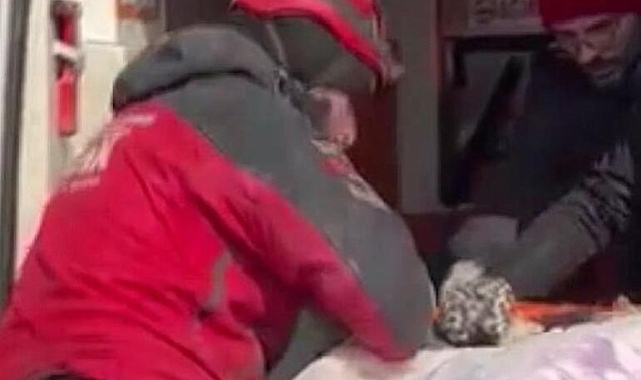 Suriyeli 8 yaşındaki Fatma, 104’üncü saatte kurtarıldı