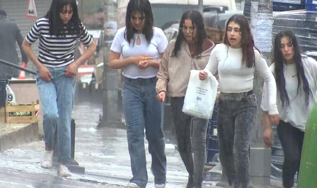 Arnavutköy'de doludan kaçan sürücüler akaryakıt istasyonuna sığındı