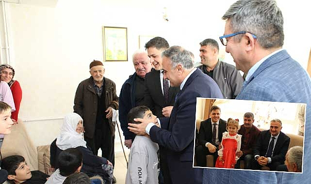 Develi İlçe Protokolü Depremzede Vatandaşların Ramazan Bayramlarını Kutladı