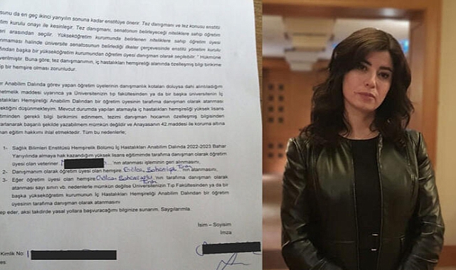 Yüksek lisans öğrencisi hemşireye