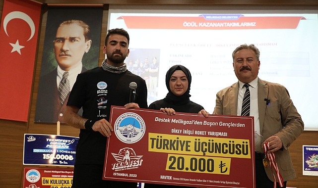 Teknofest Gururlarımıza Bir Ödül de Melikgazi'den