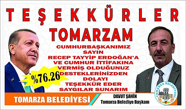Başkan Davut Şahin’den İlçe Halkına Teşekkür