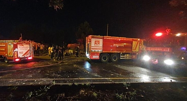 Diyarbakır'da çıkan yangında meydana gelen patlamalar korkuttu