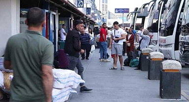 Otogarlar kurban bayramı dolayısyla doldu taştı