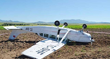 Zorunlu iniş yapan sivil eğitim uçağı Isparta'ya gönderildi