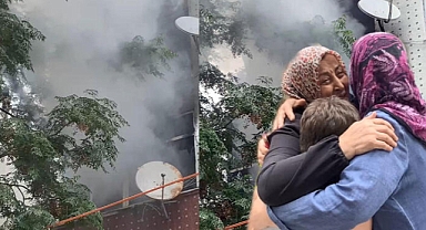 Avcılar'da yangında mahsur kalan 7 kişi kurtarıldı