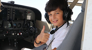 Depremzede'nin uçma hayali gerçek oldu