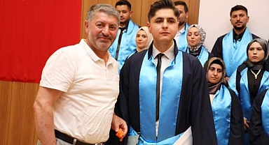 İş insanı Osman Turan, Mezuniyet ve Şed Bağlama Törenine katıdı