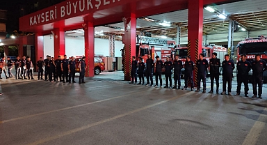 Kayseri İtfaiyesi’nden Mersin’e 4 Araç, 13 Personel İle Destek