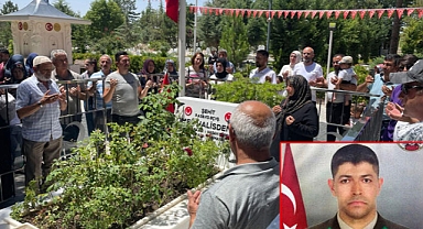 Şehit Ömer Halisdemir'in kabrinde dua ettiler