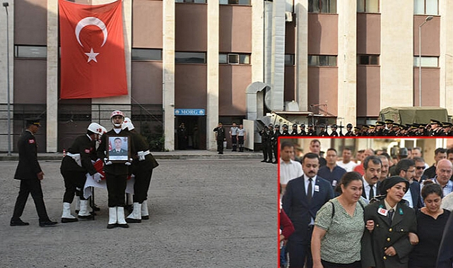 Şehit Özler için Edirne'de tören