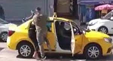 Boşanma aşamasındaki eşini sokak ortasında darp edip kaçtı