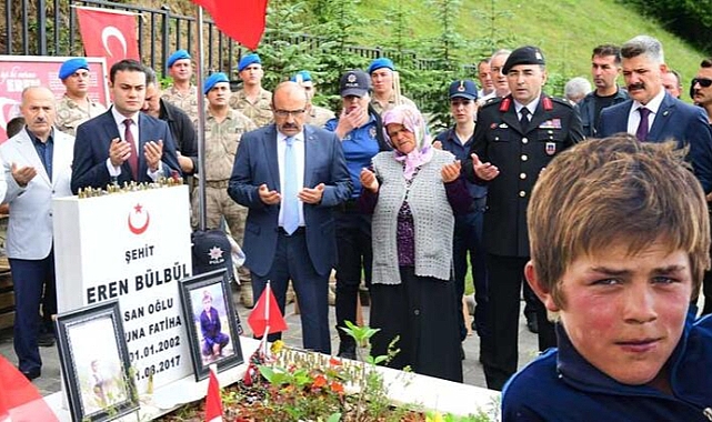 Eren Bülbül, kabri başında anıldı